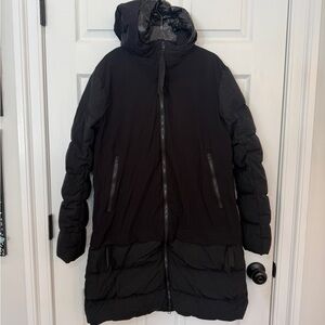 lululemon athletica Black Hooded Puffer Jacket